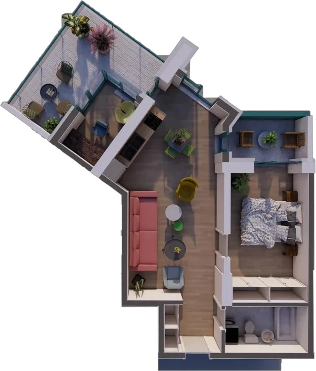 3 camere C2 / 91